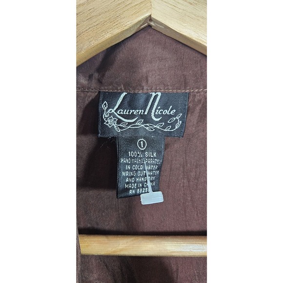 Vintage Brown Women's Top - Picture 2 of 8